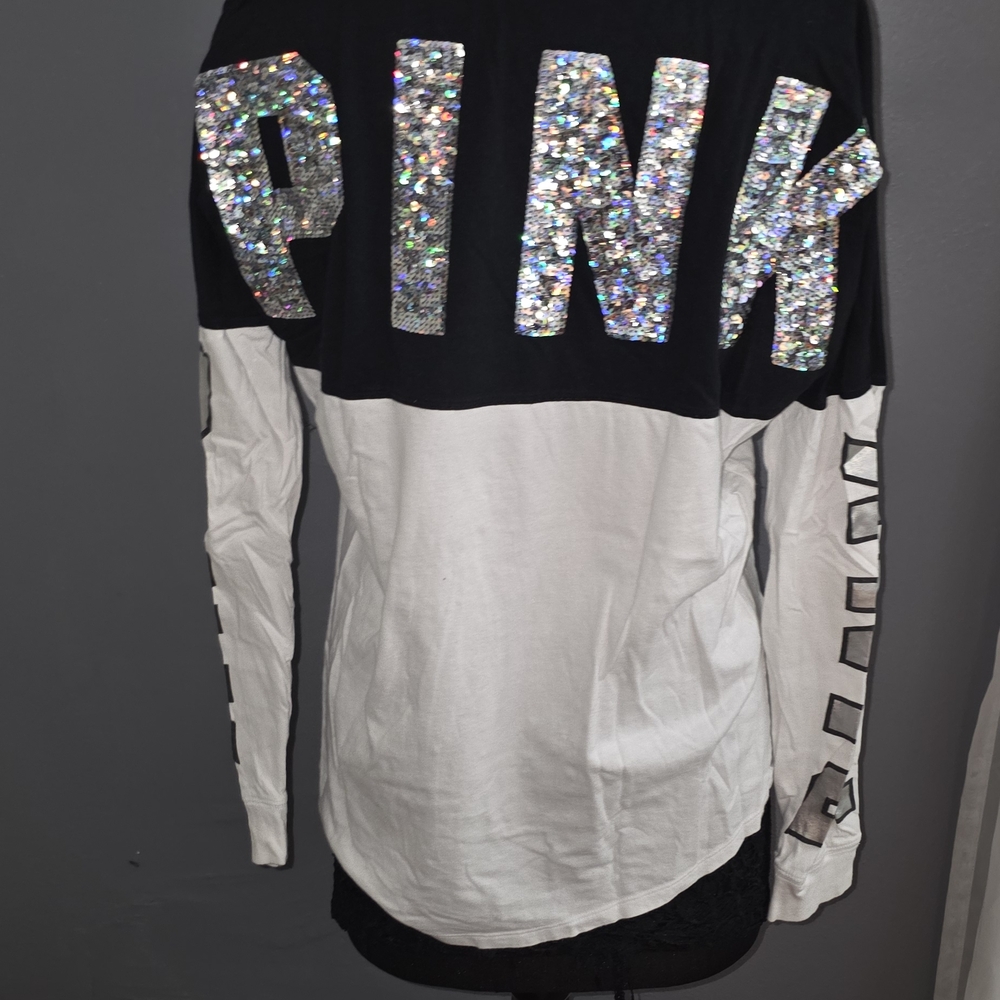 PINK By Victoria's Secret Sequin Graphic Tees - Bundle - Picture 16 of 16
